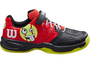 Дитячі тенісні кросівки Wilson Kaos Emo wilson red/black/safety yellow Дитячі тенісні кросівки Wilson Kaos Emo wilson red/black/safety yellow