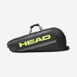 Теннисная сумка Head Base Racquet Bag S black/neon yellow Теннисная сумка Head Base Racquet Bag S black/neon yellow