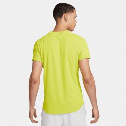 Тенісна футболка чоловіча Nike Court Advantage Rafa Top bright cactus/white Тенісна футболка чоловіча Nike Court Advantage Rafa Top bright cactus/white