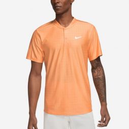 Теннисная футболка мужская Nike Court Advantage Polo peach cream/white