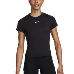 Тенісна футболка жіноча Nike Court Advantage Top black/black/black/white Тенісна футболка жіноча Nike Court Advantage Top black/black/black/white