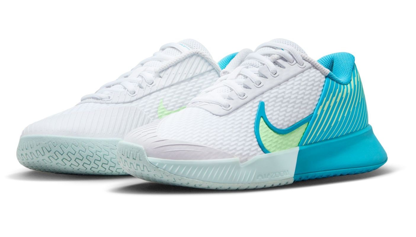 Тенісні кросівки жіночі Nike Zoom Vapor Pro 2 white/lime blast/teal nebula/jade ice