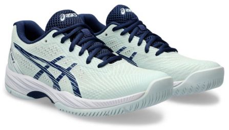 Теннисные кроссовки женские Asics Gel-Game 9 pale mint/blue expanse Теннисные кроссовки женские Asics Gel-Game 9 pale mint/blue expanse