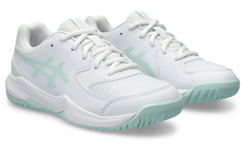 Детские теннисные кроссовки Asics Gel-Dedicate 8 GS white/pale blue
