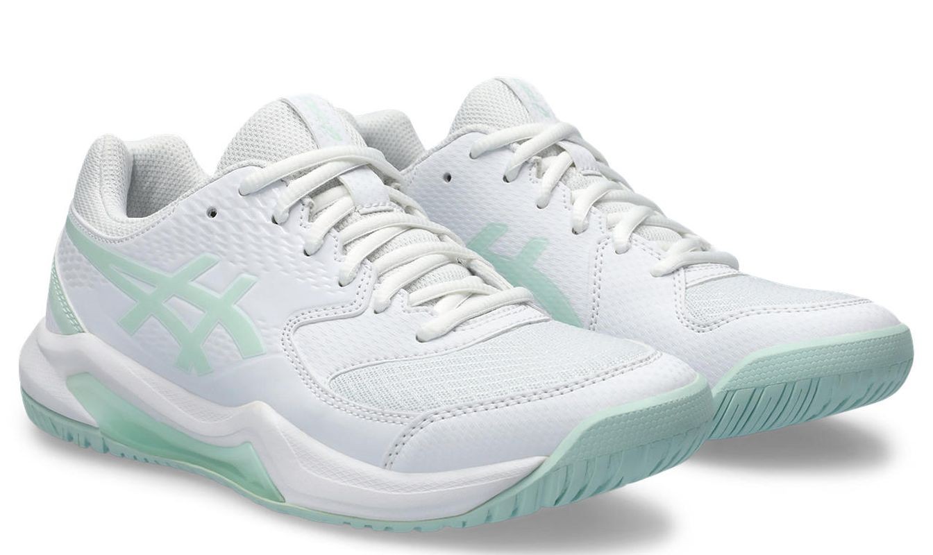 Теннисные кроссовки женские Asics Gel-Dedicate 8 white/pale blue