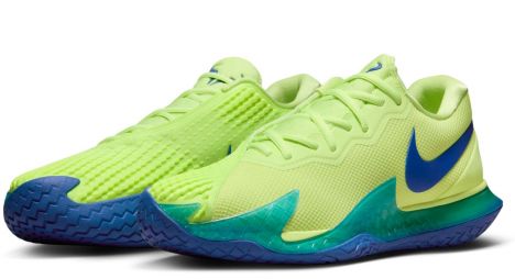 Тенісні кросівки чоловічі Nike Zoom Vapor Cage 4 light lemon twist/game royal/light photo blue Тенісні кросівки чоловічі Nike Zoom Vapor Cage 4 light lemon twist/game royal/light photo blue