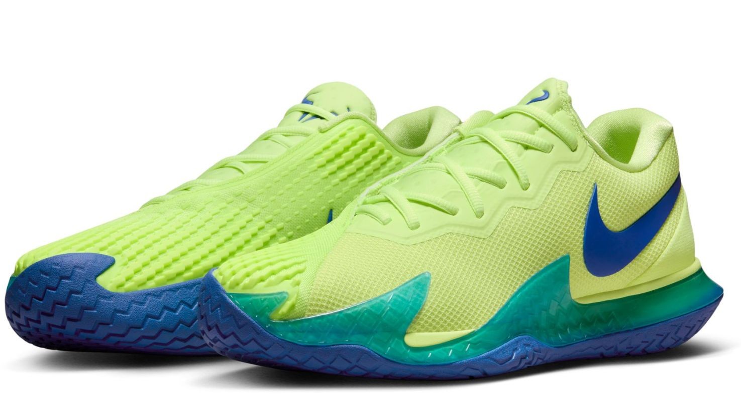 Теннисные кроссовки мужские Nike Zoom Vapor Cage 4 Rafa light lemon twist/game royal/light photo blu