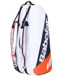 Тенісна сумка Babolat Pure Strike x6 white/red Тенісна сумка Babolat Pure Strike x6 white/red