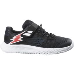 Дитячі тенісні кросівки Babolat Pulsion All Court Kid black/fiesta red Дитячі тенісні кросівки Babolat Pulsion All Court Kid black/fiesta red
