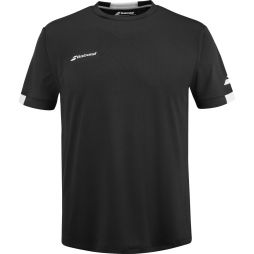 Тенісна футболка чоловіча Babolat Play Crew Neck T-Shirt Men black/white Тенісна футболка чоловіча Babolat Play Crew Neck T-Shirt Men black/white