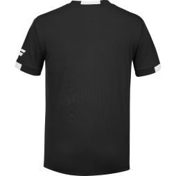 Тенісна футболка чоловіча Babolat Play Crew Neck T-Shirt Men black/white Тенісна футболка чоловіча Babolat Play Crew Neck T-Shirt Men black/white
