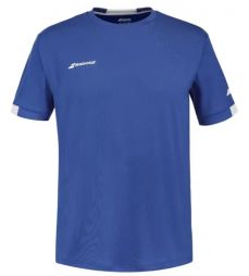 Тенісна футболка чоловіча Babolat Play Crew Neck T-Shirt Men sodalite blue/white Тенісна футболка чоловіча Babolat Play Crew Neck T-Shirt Men sodalite blue/white
