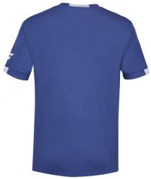 Тенісна футболка чоловіча Babolat Play Crew Neck T-Shirt Men sodalite blue/white Тенісна футболка чоловіча Babolat Play Crew Neck T-Shirt Men sodalite blue/white
