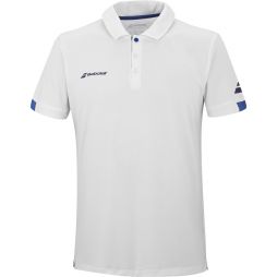 Теннисная футболка мужская Babolat Play Polo Men white/blue поло