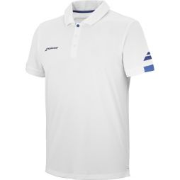 Теннисная футболка мужская Babolat Play Polo Men white/blue поло