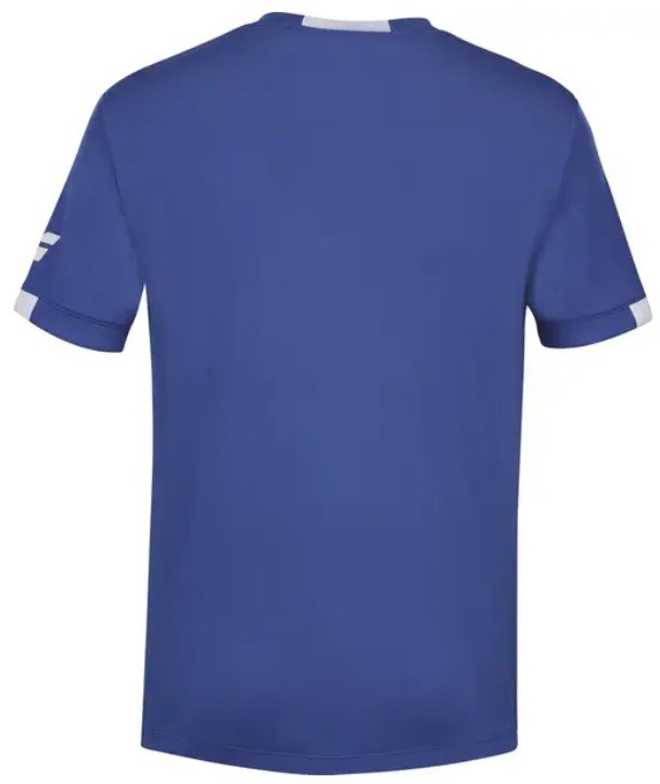 Теннисная футболка мужская Babolat Play Crew Neck T-Shirt Men sodalite blue/white