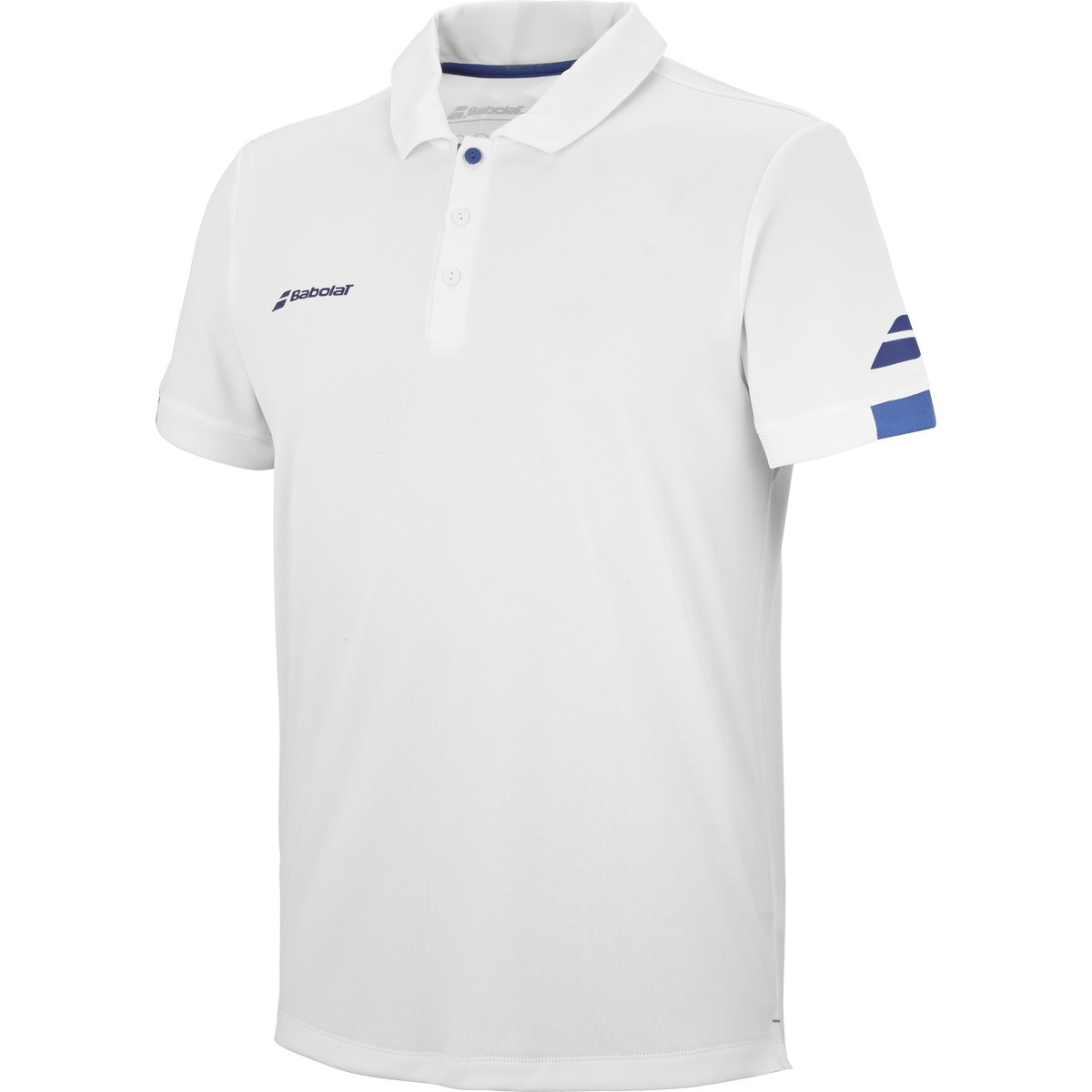 Тенісна футболка чоловіча Babolat Play Polo Men white/blue поло