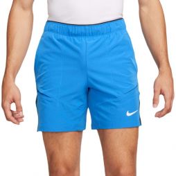 Теннисные шорты мужские Nike Court Advantage 7 Tennis Short light photo blue/black/white
