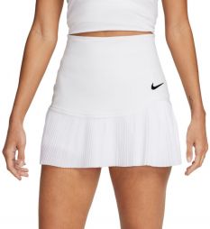 Тенісна спідничка жіноча Nike Advantage Pleated Skirt white/white/black Тенісна спідничка жіноча Nike Advantage Pleated Skirt white/white/black