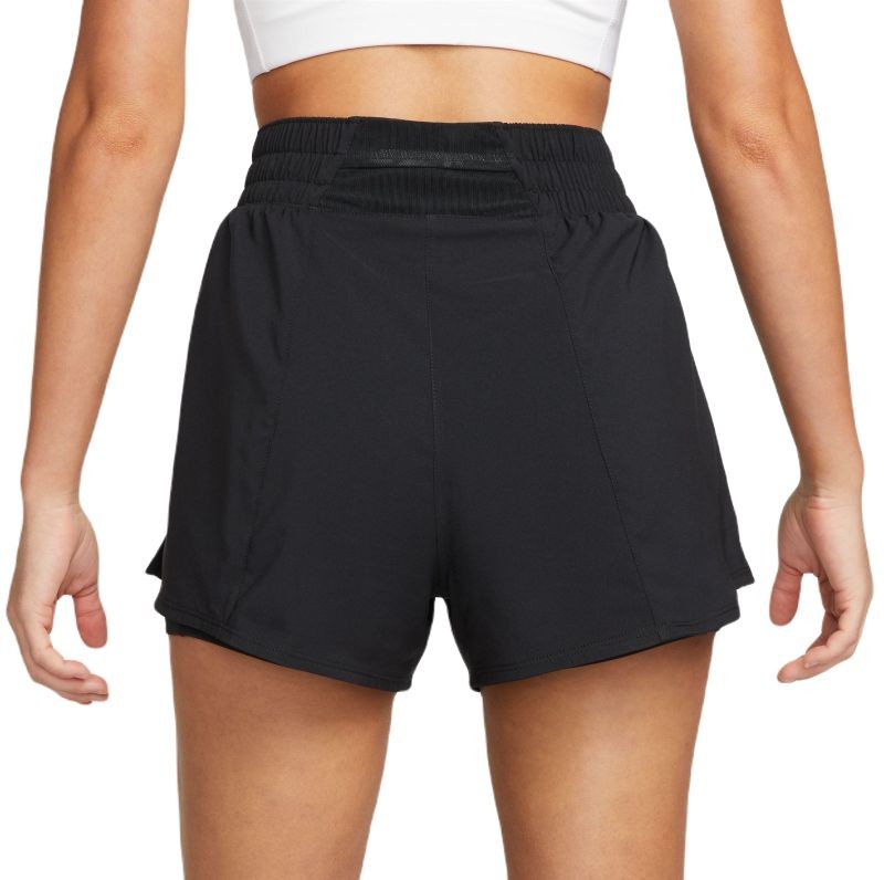 Теннисные шорты женские Nike One Shorts black/reflective silver
