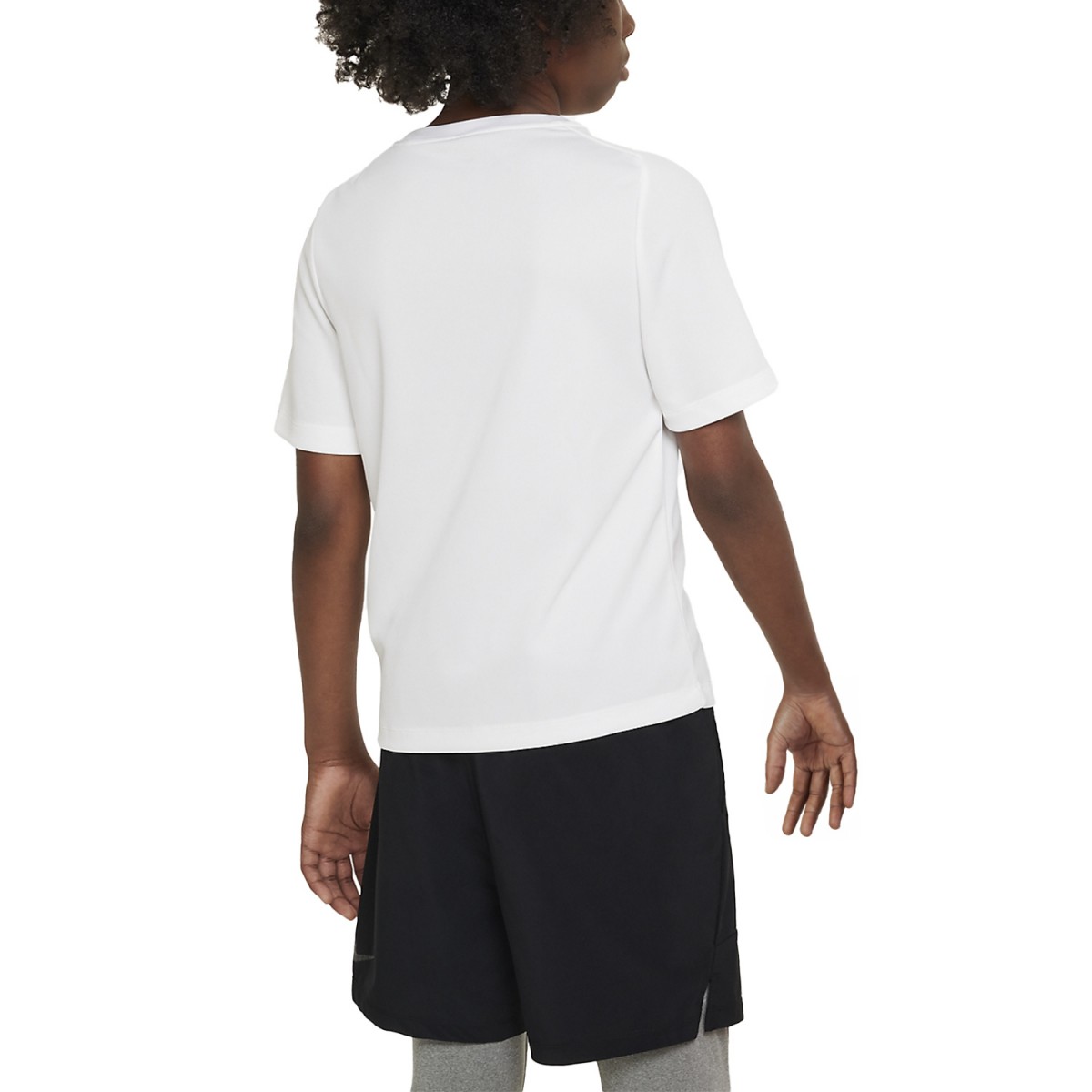 Теннисная футболка детская Nike Multi T-Shirt Boy white/black