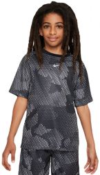 Тенісна футболка дитяча Nike Print Top black/white Тенісна футболка дитяча Nike Print Top black/white