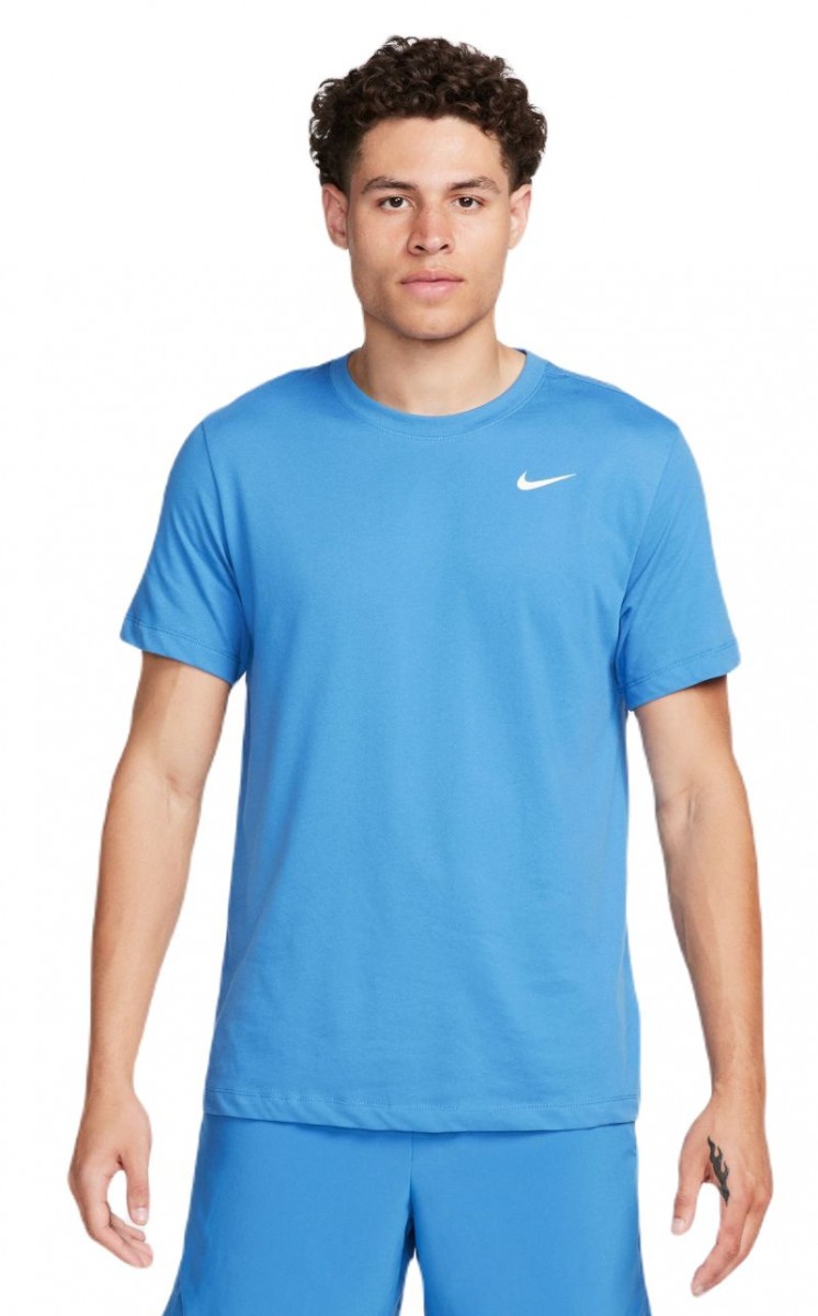 Футболка чоловіча Nike Solid Crew star blue/white