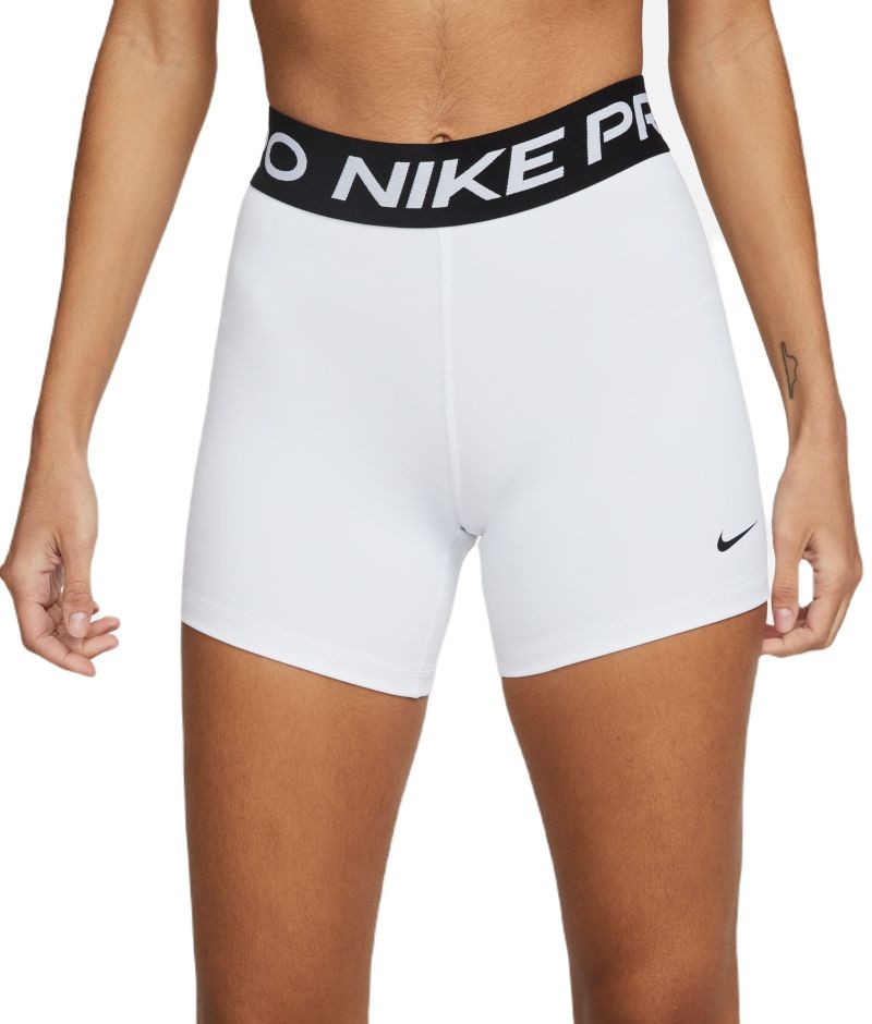 Теннисные шорты женские Nike Pro 365 Short 5in white/black/black