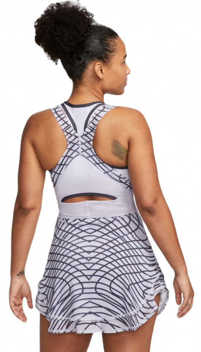 Тенісне плаття жіноче Nike Court Slam Dress oxygen purple/gridiron/black