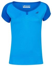 Тенісна футболка жіноча Babolat Play Cap Sleeve Top Women blue aster Тенісна футболка жіноча Babolat Play Cap Sleeve Top Women blue aster