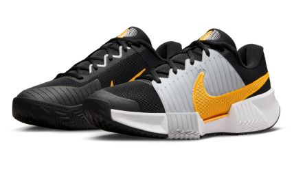Тенісні кросівки чоловічі Nike Zoom GP Challenge Pro Грунт black/laser orange/wolf grey/white Тенісні кросівки чоловічі Nike Zoom GP Challenge Pro Грунт black/laser orange/wolf grey/white