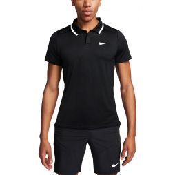 Тенісна футболка чоловіча Nike Court Advantage Polo black/white/white Тенісна футболка чоловіча Nike Court Advantage Polo black/white/white
