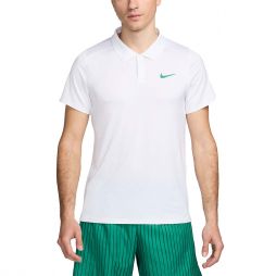Тенісна футболка чоловіча Nike Court Advantage Polo white/malachite Тенісна футболка чоловіча Nike Court Advantage Polo white/malachite