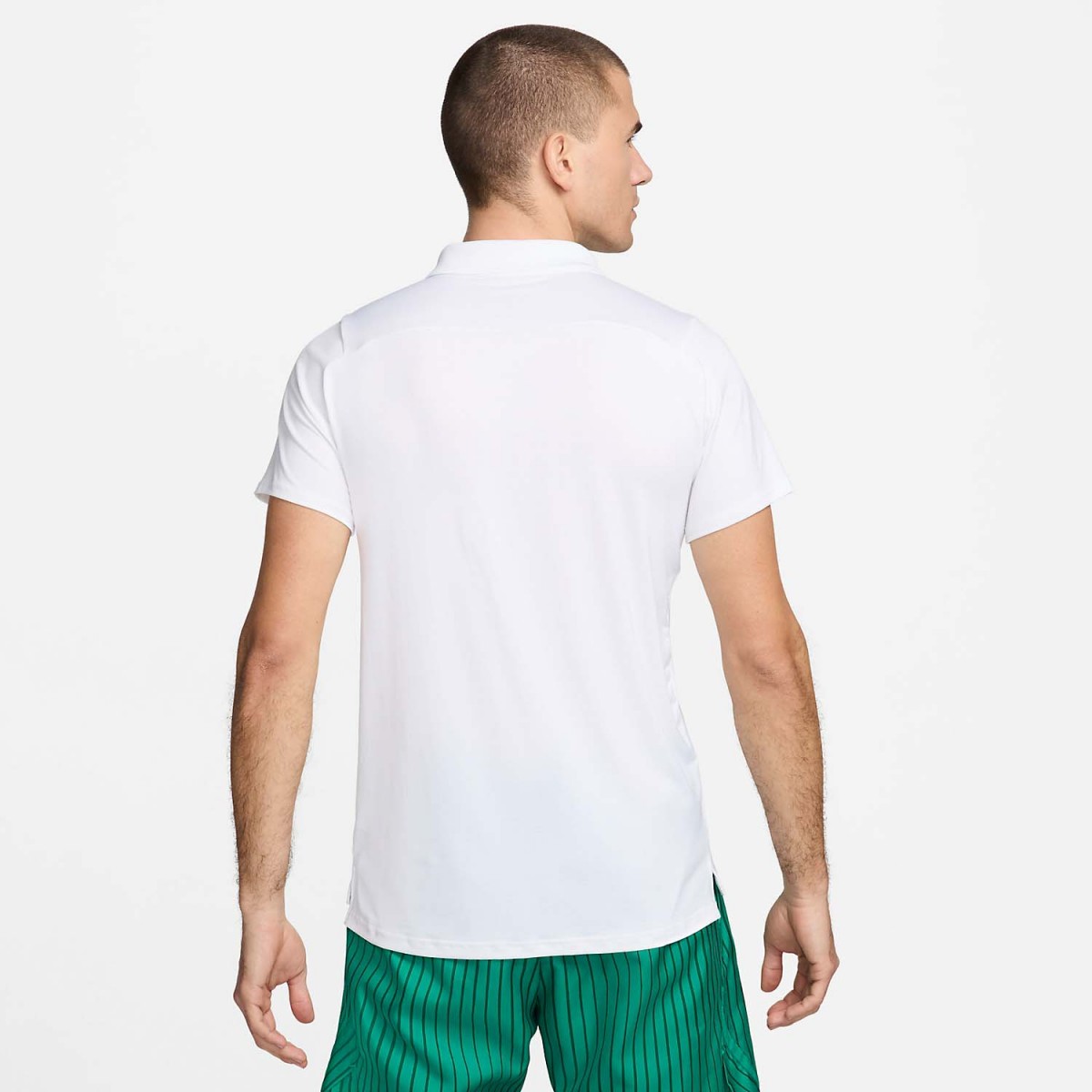 Теннисная футболка мужская Nike Court Advantage Polo white/malachite