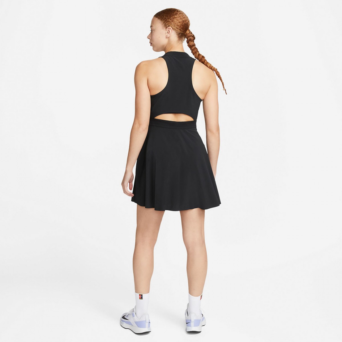 Теннисное платье женское Nike Court Advantage Club Dress black/white