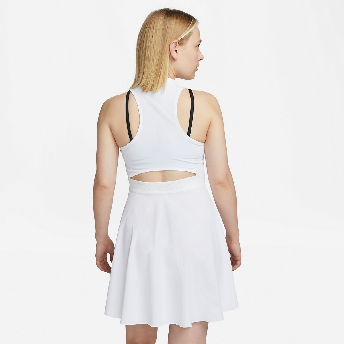Теннисное платье женское Nike Court Advantage Club Dress white/black