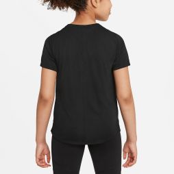 Тенісна футболка дитяча Nike One Short Sleeve Top GX black/white Тенісна футболка дитяча Nike One Short Sleeve Top GX black/white