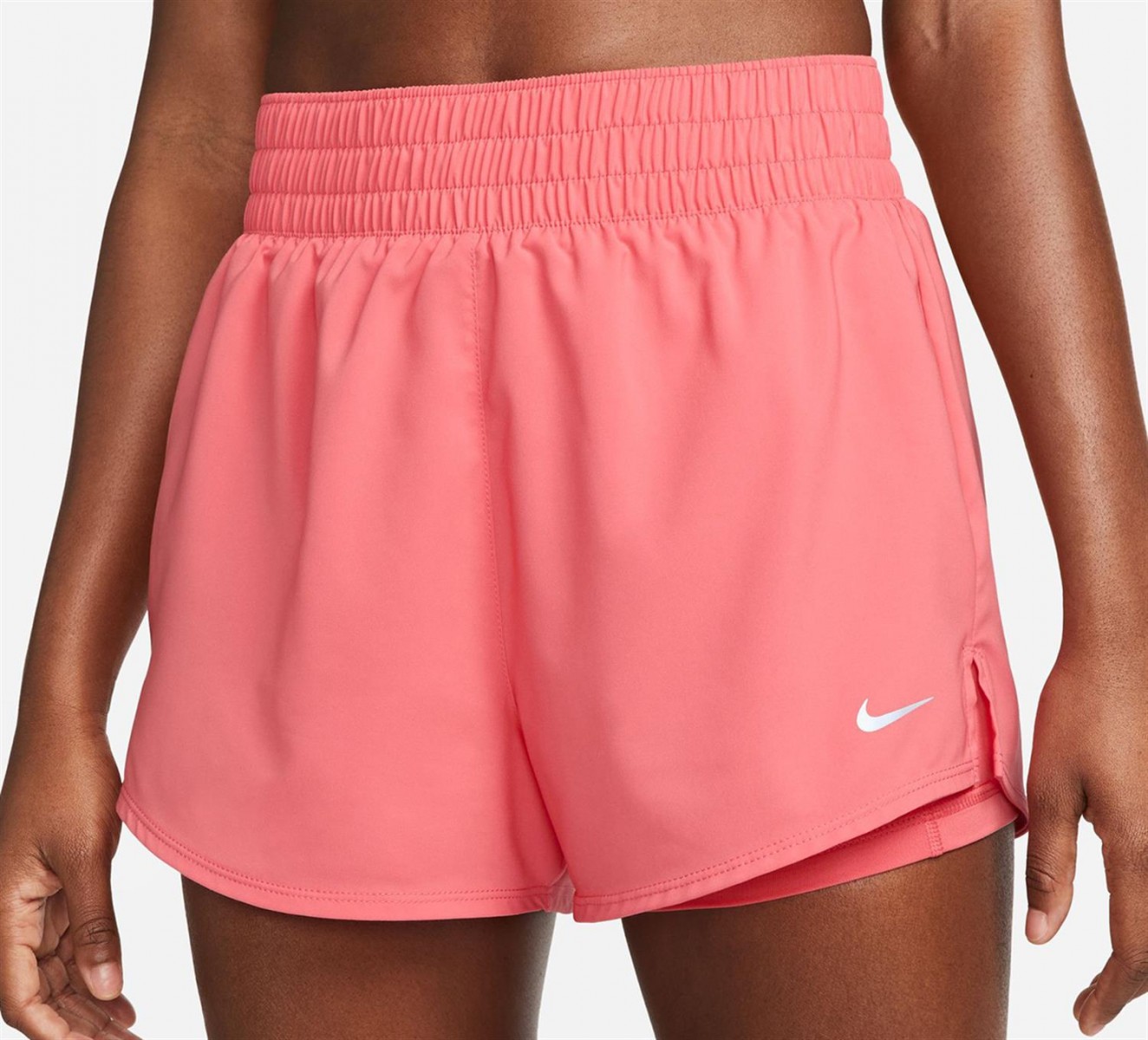 Тенісні шорти жіночі Nike One Shorts sea coral/silver