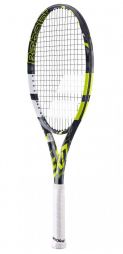 Теннисная ракетка детская Babolat Pure Aero Jr NC (26) grey/yellow/white Теннисная ракетка детская Babolat Pure Aero Jr NC (26) grey/yellow/white