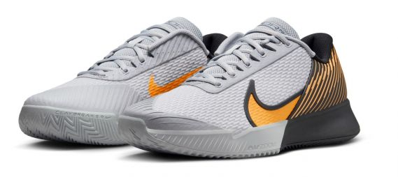 Тенісні кросівки чоловічі Nike Zoom Vapor Pro 2 Грунт wolf grey/laser orange/black Тенісні кросівки чоловічі Nike Zoom Vapor Pro 2 Грунт wolf grey/laser orange/black