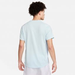 Тенісна футболка чоловіча Nike Court Victory Crew glacier blue/light armory blue/black Тенісна футболка чоловіча Nike Court Victory Crew glacier blue/light armory blue/black