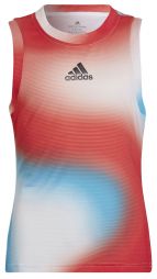 Тенісна майка дитяча Adidas Match Tank Top vivid red/white/sky rush Тенісна майка дитяча Adidas Match Tank Top vivid red/white/sky rush