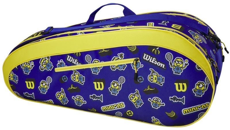 Теннисная сумка Wilson Minions V3.0 6 Pk Bag blue/yellow