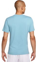 Тенісна футболка чоловіча Nike Court Tennis T-Shirt turquoise Тенісна футболка чоловіча Nike Court Tennis T-Shirt turquoise