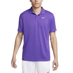 Тенісна футболка чоловіча Nike Court Solid Polo purple cosmos/white Тенісна футболка чоловіча Nike Court Solid Polo purple cosmos/white