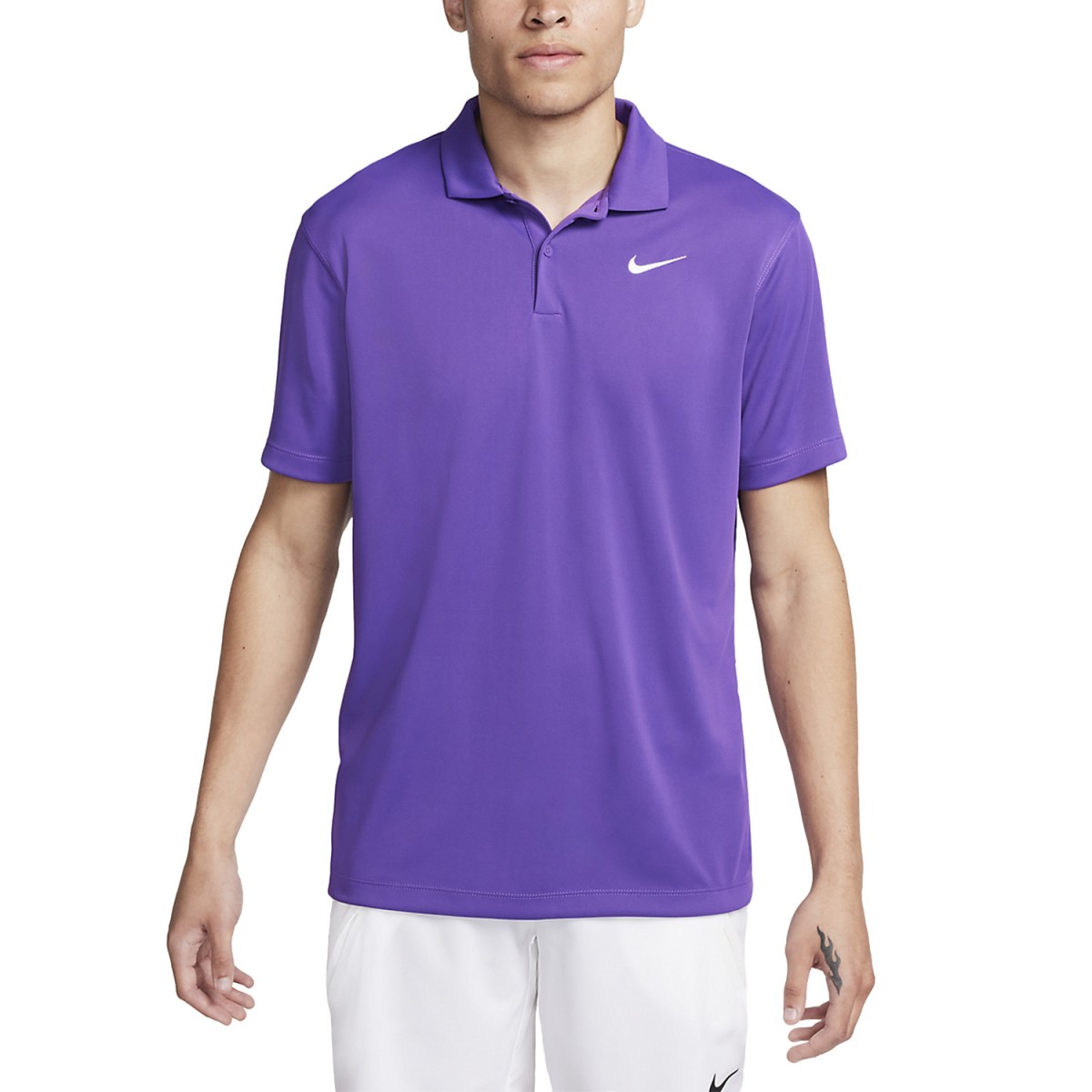 Тенісна футболка чоловіча Nike Court Solid Polo purple cosmos/white