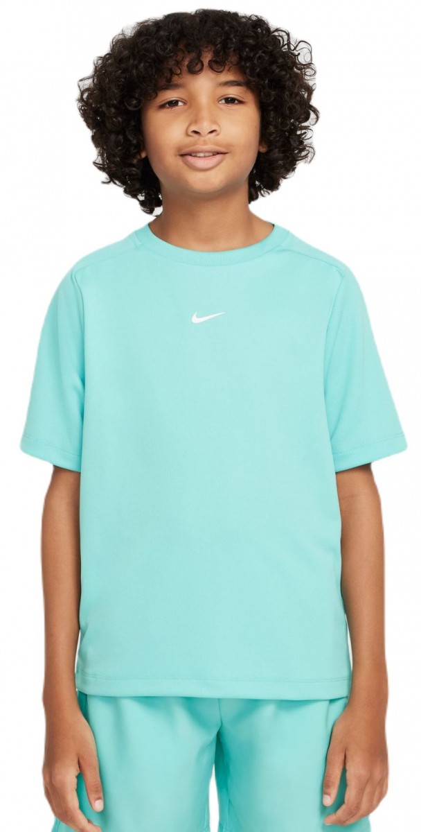 Тенісна футболка дитяча Nike Multi T-Shirt Boy green frost/white