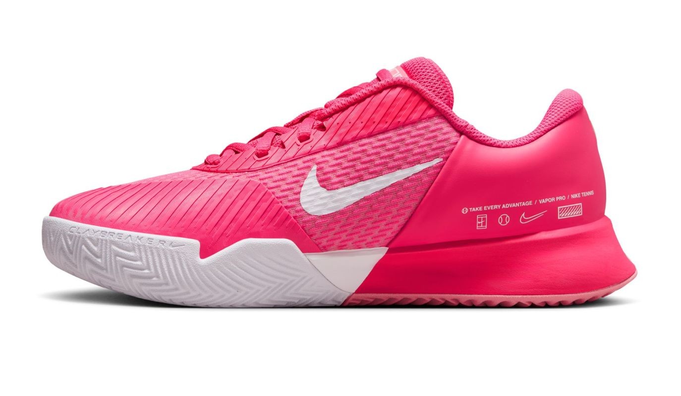 Теннисные кроссовки женские Nike Zoom Vapor Pro 2 Грунт aster pink/white/hot punch