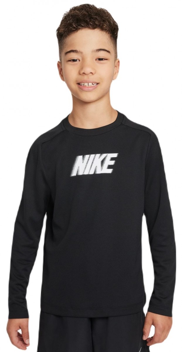 Футболка детская Nike Multi Long Sleeve Top black/white