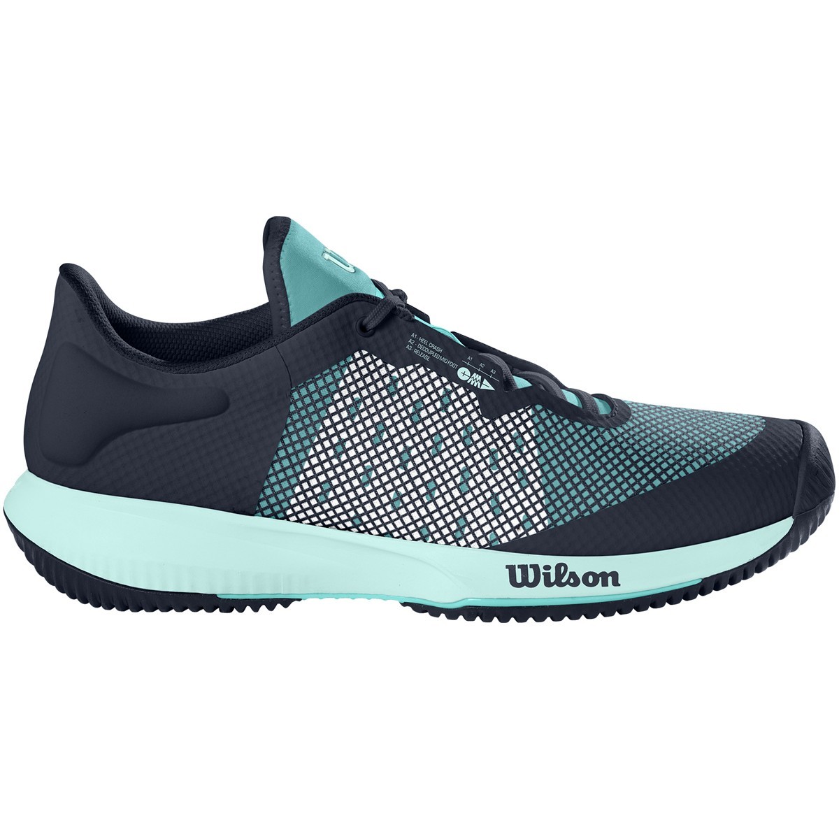 Тенісні кросівки жіночі Wilson Kaos Swift black/blue